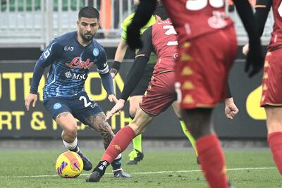 Lorenzo Insigne, habilidoso jugador del Napoli.