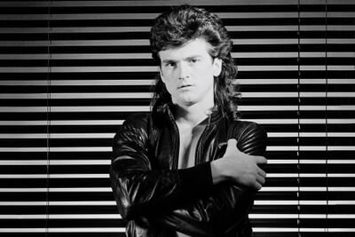 El cantante de los Bay City Rollers, Les McKeown, en una fotografía de 1979.