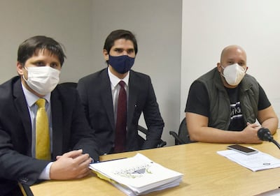 Ricardo Luis Morra Gadea (derecha), condenado.