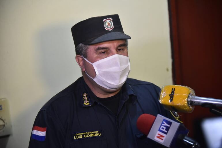 Comisario Luis Goiburú, jefe de la comisaría 9a. Central de Limpio.
