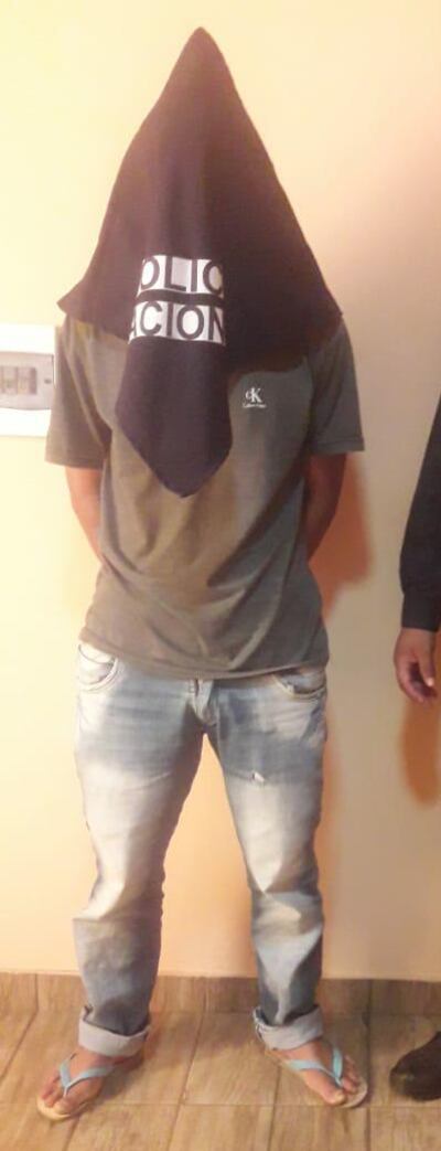 Cristhian David Rodríguez Brítez fue detenido poco después del atentado por la Policía.