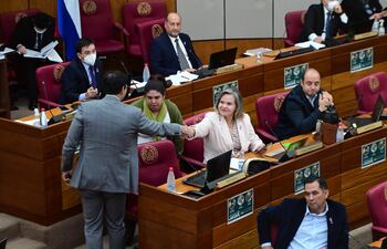 Senadores colorados oficialistas se prestaron al abstenerse, lo que benefició a la versión de Diputados.