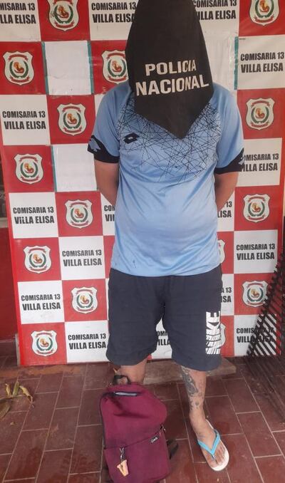 Carlos Bruno Elías Burgos, de 23 años, detenido.