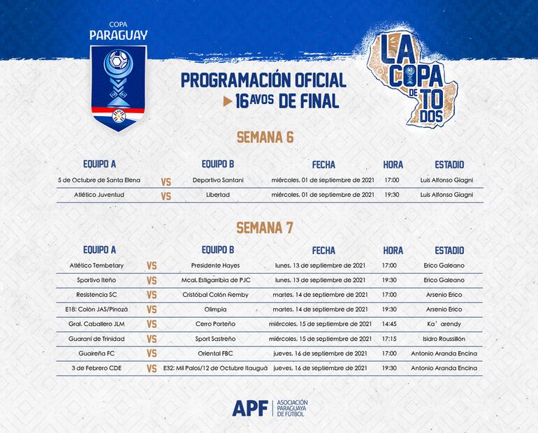 Programa de Copa Paraguay