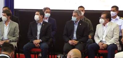 Hugo Velazquez, Mario Abdo Benítez y Nicanor Duarte Frutos