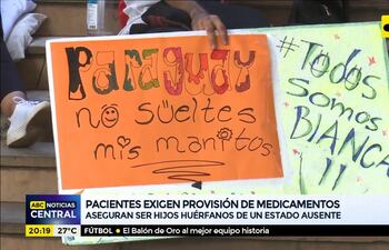 Pacientes exigen provisión de medicamentos