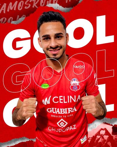 Rodrigo Ruiz Díaz anotó para el Guabirá de Bolivia.