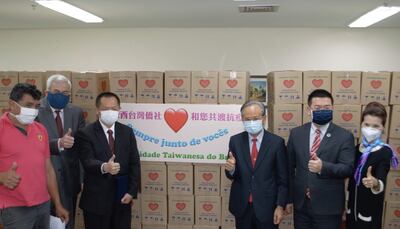 Comunidad taiwanesa entregó donación al Consulado del Paraguay en San Pablo, Brasil, para la lucha contra el COVID-19.