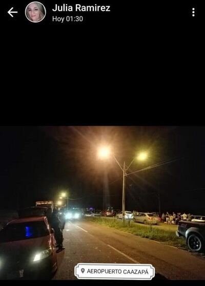 La publicación de esta foto subida a un estado de WhatsApp ofendió a la docente caazapeña Julia Ramírez.