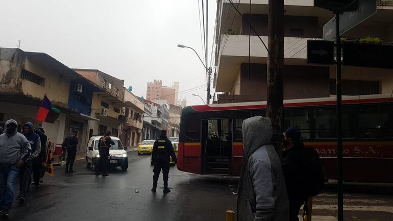 Marcha campesina genera caos.