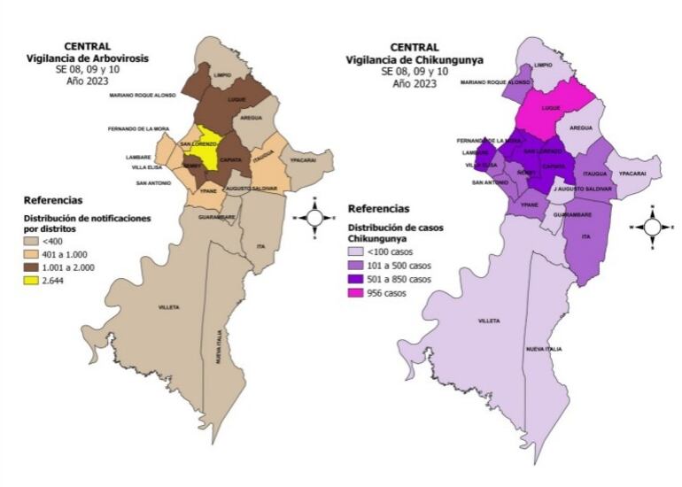 En Central, San Lorenzo lidera las notificaciones, pero Luque en cuanto a casos confirmados.