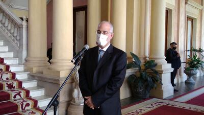 El embajador concurrente de Israel Yoed Magen se reunió con Mario Abdo Benítez en Palacio de Gobierno.