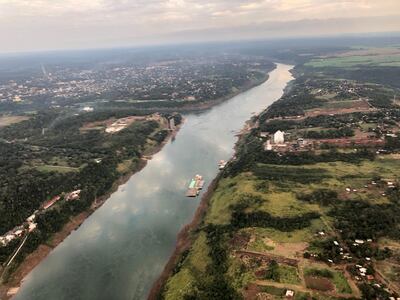 Frontera de Paraguay con Brasil. La brasileña Foz de Yguazu se vio fuertemente afectada por un temporal. (archivo)