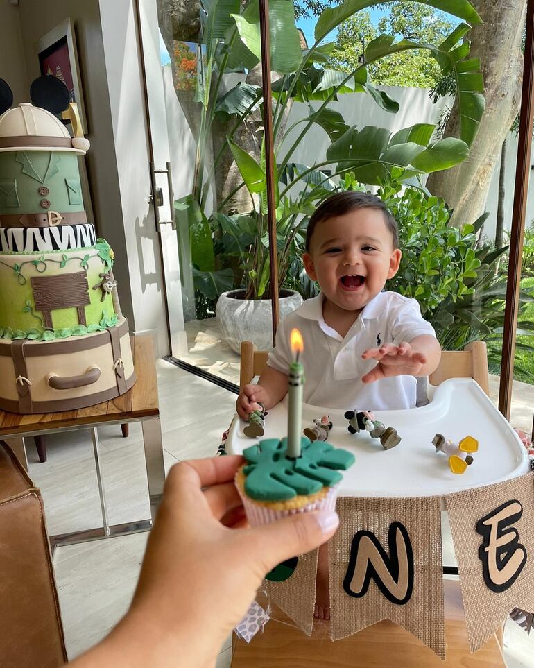 El dulce Rafael Rubin Rienzi ayer celebró su primer añito de vida. (Instagram/Rubén Rubin)