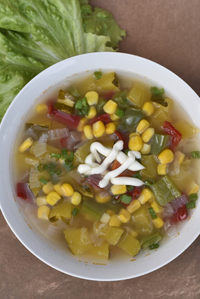 Sopa de vegetales. fotografía de Silvio Rojas /ABC Color.