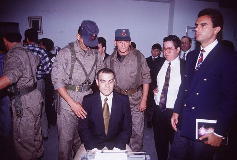 Capitán Juan Ruiz Díaz, detenido tras el atentado contra el General en situación de retiro, Ramón Rosa Rodríguez.