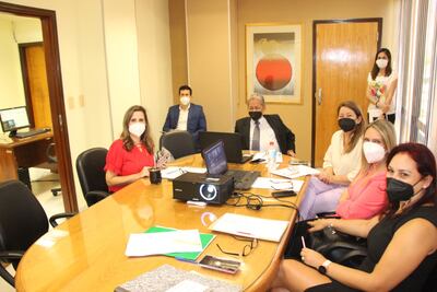 Comisión especial de diputados se reunió sobre intervención a la gobernación de Central. (gentileza).