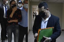 La odontóloga Sandra Marcela Obertino Leguizamón y el anestesista Adrián Cayetano García Servín, procesados por de la muerte de una niña de 9 años el pasado 12 de noviembre en Loma Pytã, Asunción.