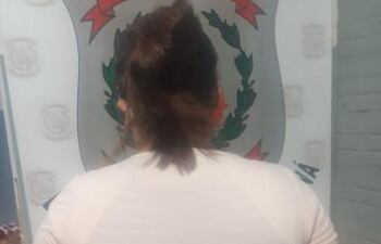 Mirta Elizabeth Gaona Velázquez, detenida.