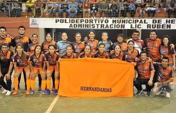 Selección de Hernandarias, última campeona nacional.