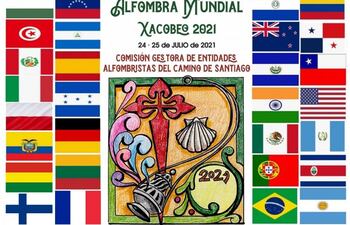 Alfombra Mundial Xacobeo 2021