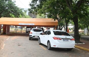 Se registra una baja concurrencia en el vacunatorio instalado en la Secretaría Nacional de Deportes (SND).