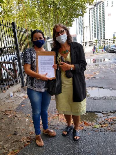 Myriam Villalba logró obtener el refugio político en el vecino país.