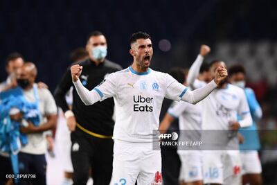 Celebración del Olympique de Marsella tras ganar al PSG.