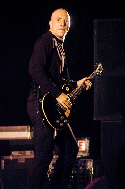 Gabriel Ruiz Díaz durante un show en el club Cerro Corá.