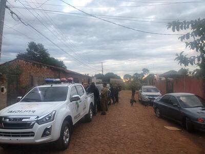 Los allanamientos se realizaron este miércoles en el municipio de Presidente Franco.