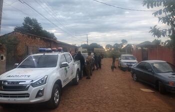 Los allanamientos se realizaron este miércoles en el municipio de Presidente Franco.