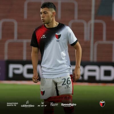 Carlos Arrúa, futbolista paraguayo de Colón de Santa Fe.