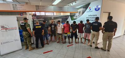 Los brasileños realizaron gestiones migratorias en el puesto del Puente de la Amistad.