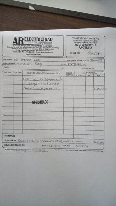 AR Electricidad es otra firma que asegura haber sido víctima de la ONG CIAP y que sus facturas fueron clonadas