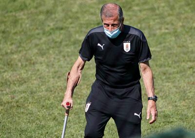 Oscar Tabárez, entrenador de la selección de Uruguay.