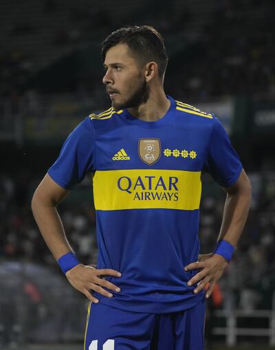 Óscar Romero, futbolista paraguayo de Boca Juniors, que está lesionado.