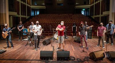 Néstor Ló y Los Caminantes grabaron el espectáculo en vivo desde el teatro del CPJ.
