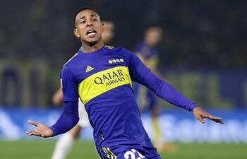 Sebastián Villa, delantero colombiano de Boca Juniors.