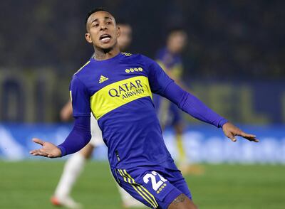 Sebastián Villa, delantero colombiano de Boca Juniors.