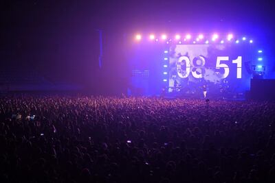 Vista del concierto realizado el pasado 27 de marzo, en el Palau Sant Jordi de Barcelona, con 5.000 asistentes.