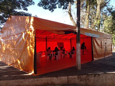 Esta mañana temprano los funcionarios del albergue ofrecieron un desayuno a las primeras personas que fueron recibidas en el lugar