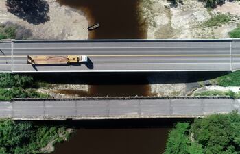 Imagen aérea de uno de los tramos del Lote 2, recientemente culminado.