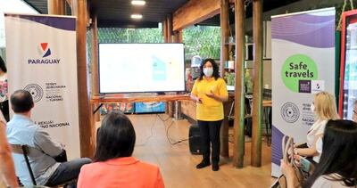 La ministra Sofía Montiel durante su presentación.