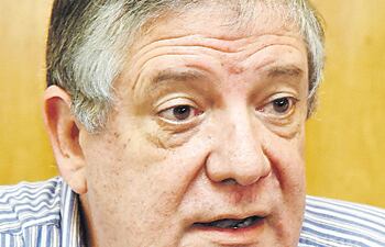 Héctor Cristaldo, presidente de la Unión de Gremios de la Producción (UGP). Lamentan que se pretenda destruir reserva.
