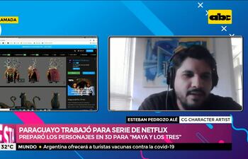 Paraguayo diseña personajes en 3D para Netflix