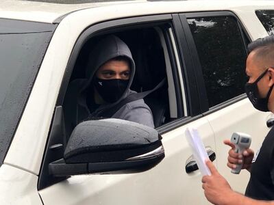 Richard Ortiz fue el primer en llegar al complejo de Olimpia en Fernando de la Mora.