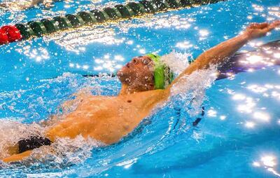 Con RNA, Charles Hockin se clasificó para la final A de los 100 metros espalda.