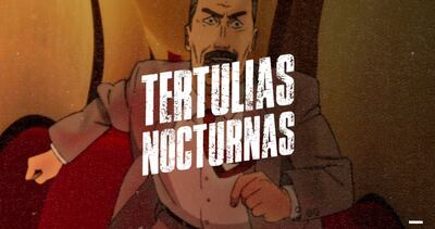 Ilustración con la que el Juan de Salazar promociona el evento Tertulias Nocturnas.