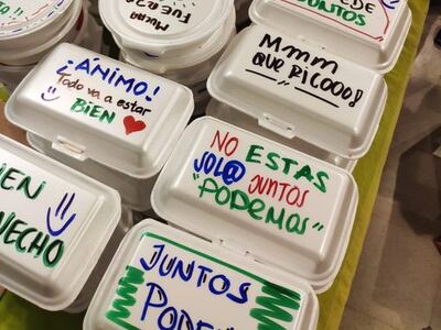 Ciudadanos solidarios trabajaron durante seis meses para alimentar a los familiares de pacientes con COVID-19.
