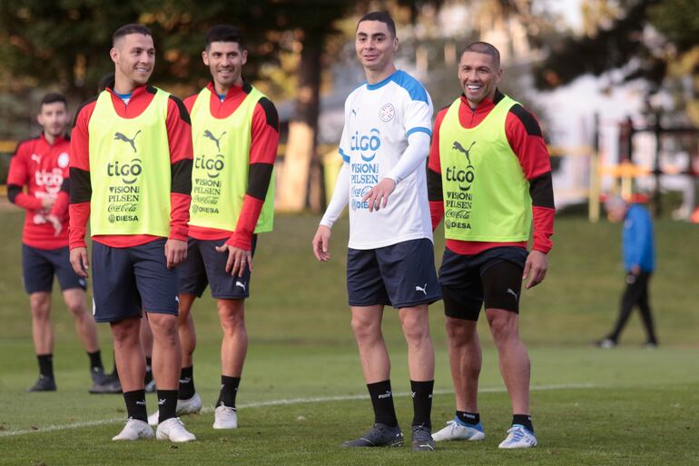 Entrenamiento de este miércoles de la Selección Paraguaya.